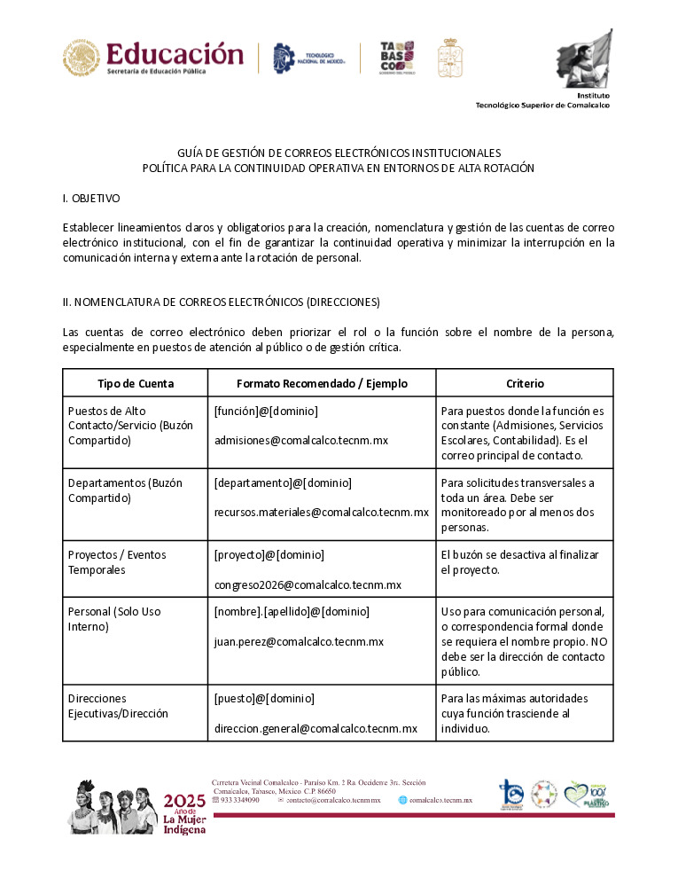 thumbnail of Guia para la Gestión de Cuentas de Correo en el ITSC
