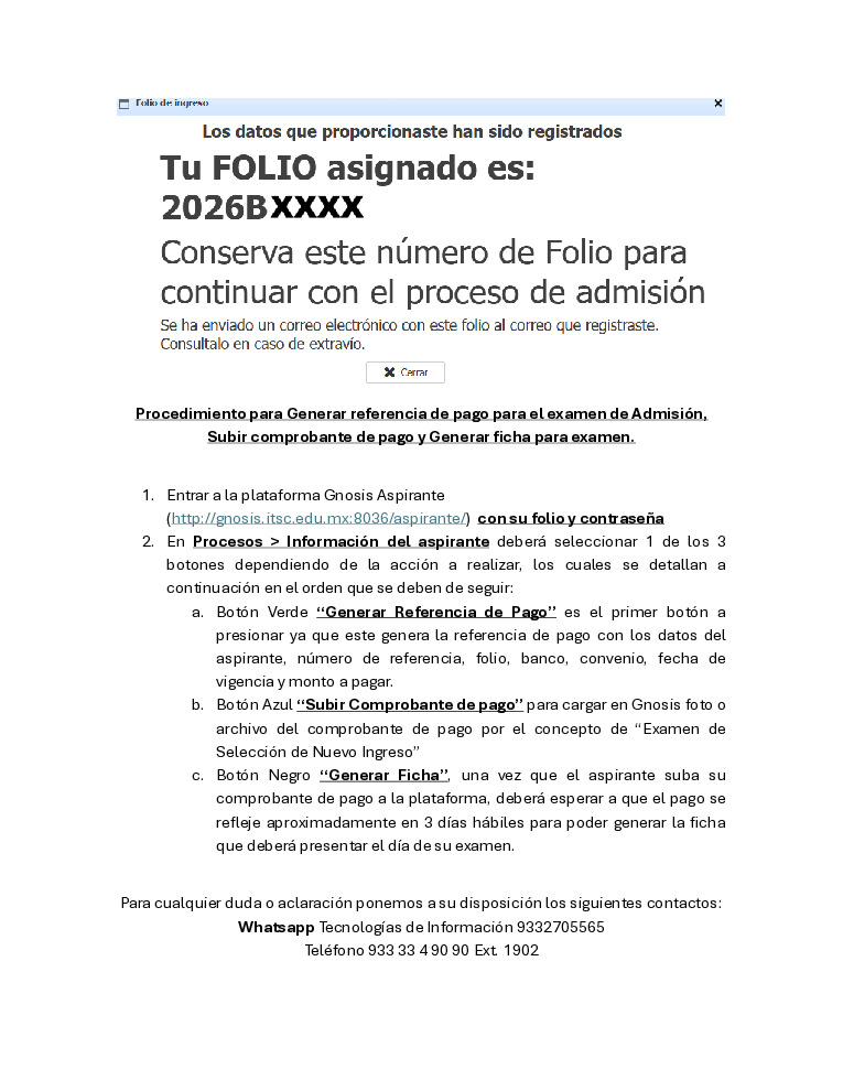 thumbnail of Gnosis Aspirantes – Proceso de Admisión ( Referencia de Pago – Subir Comprobante – Generación de Ficha)