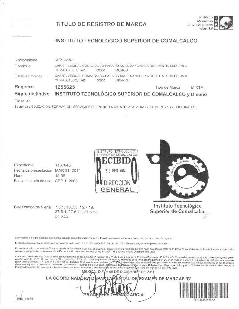 thumbnail of Registro Logo ITSC 2011